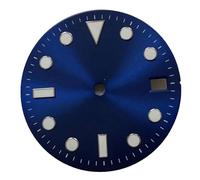 Fcuajdkq - Esfera de reloj NH35, 29 mm, esfera solar, esfera verde para reloj japonés, movimiento NH35, piezas de repuesto, accesorios verde, azul