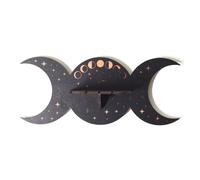 Fcuajdkq Estantería de Madera Estantes Flotantes de Madera Estante de Aceite Estante Lunar para Cristales Soporte de Fase Lunar Estante de Madera para Libros