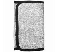 Fcuajdkq - Estuche de maquillaje de plata para mujer, estuche de aseo de viaje, plegable, impermeable, organizador de inodoro, estuche de maquillaje, estuche cosmético femenino