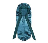 Fcuajdkq Gorro para Dormir para Mujer, Gorro para Dormir con Larga, Pelo, Gorro para Dormir Nocturno, Gorros de Ducha para Sauna, Gorro de Baño, Azul Pavo Real