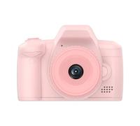 Fcuajdkq H10 - Cámara para niños de 2.4 pulgadas, pantalla grande, lente larga, videojuegos, 1080P, 48 MP, cámara dual, fácil de instalar, rosa