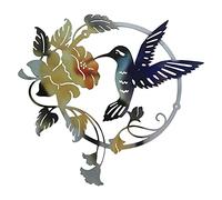 Fcuajdkq hierro arte pájaro decoración de pared jardín valla Césped Hotel pared escultura adornos vintage ornamento para interior exterior casa C