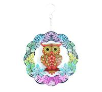 Fcuajdkq Hilanderos de Viento de BúHo 3D, Regalos para Mujeres, Spinner de Viento Colgante 3D de 12 Pulgadas para DecoracióN Al Aire Libre, Arte de JardíN, DecoracióN de JardíN
