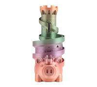 Fcuajdkq Hucha para niños, Hucha de plástico, juguete para niñas, banco de monedas seguras para niños, hucha en forma de cerdo para niños