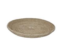 Fcuajdkq INS Vintage Rattan Fruit Bowl Bandeja de Almacenamiento de Pan Redondo Tejido a Mano Accesorios Fotográficos Decoración Muebles
