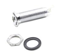 Fcuajdkq Jack de Salida de Tanque de Bajo Guitarra Flushing 1/4 Pulgadas Piezas de Salida Recta (Guitarra Eléctrica/Bajo) Dedicado