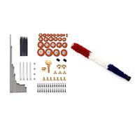 Fcuajdkq Juego de 119 tornillos de reparación de saxofón alto con cepillo limpiador de saxofón alto de 50 cm, herramienta de piezas de saxofón