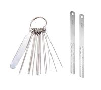Fcuajdkq Juego de 2 accesorios: 1 juego de herramientas de reparación de diapasón de puente de tuerca y 1 juego de extractor de trastes de guitarra