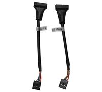 Fcuajdkq - Juego de 2 serías USB 3.0 a USB 2.0, cable adaptador de placa base USB 3.0 a USB 2.0, 19 pines USB 3.0 macho a 9 pines USB2.0