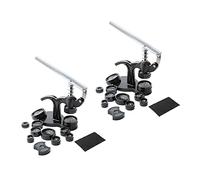 Fcuajdkq Juego de 28 prensas de reloj, de caja de reloj de 18 mm a 50 mm, kit de reparación de relojes (negro), negro