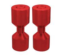 Fcuajdkq - Juego de pasadores de aluminio 6061 de 2 agujeros para alineación de bridas de 1-1/8, color rojo