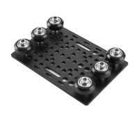 Fcuajdkq Juego de portal de ranura en V, placa de portal de 20-80 mm con ruedas para perfiles de aluminio de ranura en V, cortadoras CNC e impresoras 3D, parte A