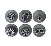 Fcuajdkq Juego de Sellos para Decoración de Uñas, 6 Piezas Sellos para Uñas, Herramientas para Decoración Uñas DIY, Herramienta para Estampar Uñas con Diferentes Patrones, Sellos para Uñas