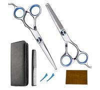 Fcuajdkq Juego de tijeras de peluquería, tijeras de adelgazamiento profesional y tijeras de peluquería afiladas, kit de corte de pelo para