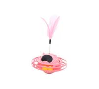 Fcuajdkq - Juguete interactivo para gatos, resistente, alivia el aburrimiento, bolas de control, rotación de 360 grados, bandeja giratoria para gatitos, suministros para mascotas B, fácil de usar