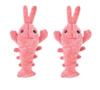 Fcuajdkq Juguetes Eléctricos para Gatos Saltadores, Juguete para Perros con Forma Langosta Simulación, Carga USB con Juguete para Gatos Peluche con Hierba Gatera, para Perros y Gatos, B