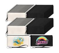 Fcuajdkq Kit de 60 cosméticos de lona sublimada Conjuntos de lápices sublimados para viajes escolares DIY