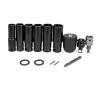 Fcuajdkq Kit de Adaptador de Llave de Eléctrica de 14 Piezas con Hexágonos, Adaptador de Mandril de Taladro para Destornilladores de Llave de Taladro Eléctrico