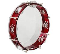 Fcuajdkq la Tambor de Timbre de Ajuste Automático para Campana de Tambor de Mano de Metal Jingle Soporte de Tambor Tambor Tambor de Juguete Musical para Bar KTV Fiesta