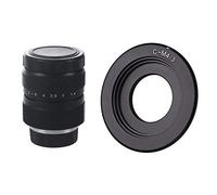 Fcuajdkq Lente de TV de televisión/lente CCTV para cámara de montaje C de 25 mm F1.4 pulgadas negro con lente de montaje C negro para adaptador Micro-4/3 E-P1 E-P2 E-P3 G1 GF1 GH1 G2 GF2 GH2 G3 GF3