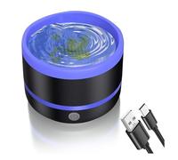 Fcuajdkq Limpiador de Brochas de Pintura, Limpiador de Brochas de Pintura EléCtrico, Vaso de Enjuague, Cepillo para Pintar, Cepillo de Limpieza de Cepillos de Artista B