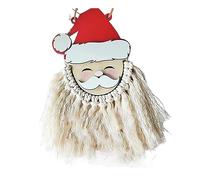 Fcuajdkq - Lote de 1 pompones de Papá en forma de bola de Navidad, tridimensional, decoración de Navidad para el hogar (padre Navidad, M) fácil de usar