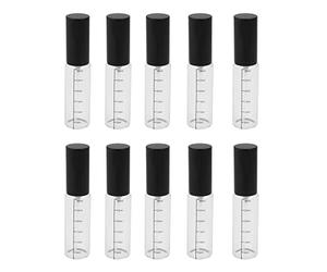 Fcuajdkq - Lote de 10 serías de 30 ml, transparente para escaleras de cristal, botella de pulverización, portátil, perfume, botella de loción de viaje, fina niebla