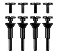 Fcuajdkq Mandril de Montaje con Orificio de Eje de 3/8 Pulgadas y 1/4 Pulgadas (Paquete de 4), Rueda de Corte para Accesorios de Amoladora, Herramienta de Brocas