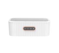 Fcuajdkq MáQuina de Limpieza UltrasóNica de Joyas, MáQuina de Limpieza UltrasóNica de Bajo Ruido de 45 Khz, Adecuada para Gafas, Enchufe de la UE