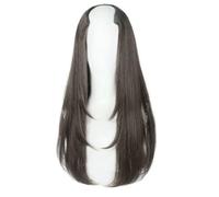 Fcuajdkq Marrón Negro Sintético Mujer Peinado Cabello Cabello Extra Pelucas Sintéticas Extensiones en Cabeza Aumentar el Cabello