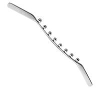 Fcuajdkq Masajeador de Meridianos de Acero Inoxidable con 8 Cuentas, Herramienta Gua Sha, Masajeador de Puntos Gatillo para Drenaje Linfático Muscular