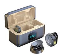 Fcuajdkq Micrófono Lavalier inalámbrico con cancelación de ruido, micrófono de grabación de audio y vídeo para smartphone en , fácil de instalar, fácil de usar