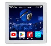 Fcuajdkq Mini Android 10.0 de 8 ohmios, inteligente, WiFi, Bluetooth, 4 x 25 W, estéreo, cine en casa, música de fondo, amplificador de pared, fácil de usar, color