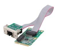Fcuajdkq Mini tarjeta de red PCI-E con pin doblado Gigabit de un solo puerto, tarjeta de red de servidor I210AT, tarjeta de red GBE Ethernet RJ45, fácil de usar
