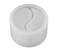 Fcuajdkq Molde de Silicona para Vela de Taichi de HormigóN, Molde de Silicona para Vela de Cemento y Yeso Yinyang DIY