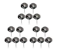 Fcuajdkq Movimiento de reloj, 15 piezas SL68, accesorios de movimiento de cuarzo para reparación de piezas de repuesto, negro