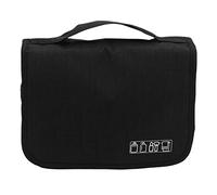 Fcuajdkq negro colgante viaje grande bolsa de aseo cosmética para mujer necesitada maquillaje belleza caso de vanidad organizador accesorio de almacenamiento bolsa de lavado