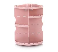 Fcuajdkq Organizador de Maquillaje Caja de Almacenamiento Rotativa Multifunción para Cosméticos, Se adapta a diferentes tamaños de Cosméticos, Rosa