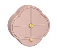 Fcuajdkq Organizador de maquillaje de pared, caja de almacenamiento cosmética de cuarto de baño, sin perforar, resistente al polvo y al -B