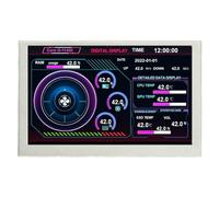 Fcuajdkq Pantalla de 5 Pulgadas Monitor LCD Tarjeta de Control del Controlador AIDA64 Pantalla Auxiliar IPS para Ordenador ITX PC Case B