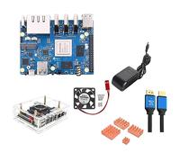 Fcuajdkq Para 5 Plus 16GB RAM RK3588 Octa-Core 2.5G Puerto de Red Dual con Juego de Placa de Desarrollo de ExpansióN PCIE Enchufe Europeo