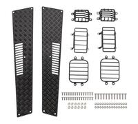 Fcuajdkq Para coche de escalada de simulación 1/10 Trx4 G500 G63, cubierta de luz lateral, cubierta de faros traseros, cubierta de faros de capó, protección el empotramiento