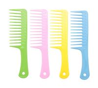 Fcuajdkq - Peine de desenredadera, con dientes grandes, antiestatal, grande, peine de champú para peluquería, para cabello grueso, y rizado (24 x 6,2 cm)