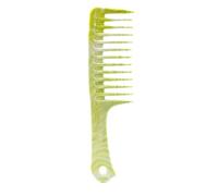 Fcuajdkq Peine de dientes anchos Peine potente para herramientas de peluquería largas, corte de pelo antiestático, peine de peluquería para peluquería (verde)
