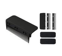 Fcuajdkq - Peine de hierro plano para clips, peine con para hierro plano, peine para alisar de hierro plano, color negro