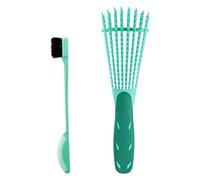 Fcuajdkq Peine de ocho garras Peine de Cabello Antiestático Antiderrapante Ocho Cepillo de Pelo Herramientas de Peluquería Suave y Fácil de Limpiar Verde