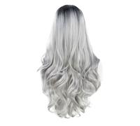 Fcuajdkq Pelucas Naturales de Pelo Ondulado SintéTico Resistente Al Peluca Ombre para Mujeres y NiñAs Disfraz de Fiesta de Cosplay