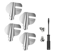 Fcuajdkq - Pie-De-Biche para Dobladillo Curvo, 4 Tamaños Anchas y Estrechas para Máquina de Coser (4 Piezas 3/5/7/9 Mm)