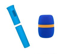 Fcuajdkq - protectora elástica para micrófono sin tapa de agarre de color, protector anticaída para accesorios de escenario Ktv B