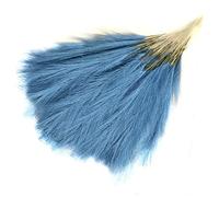 Fcuajdkq Ramo de Pampas de CañA Artificial, Hierba de Pampas Artificial de 16,9 Pulgadas, Hierba de Pampas, DecoracióN, Lago Azul